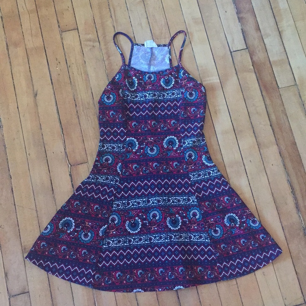Patterned Mini Dress